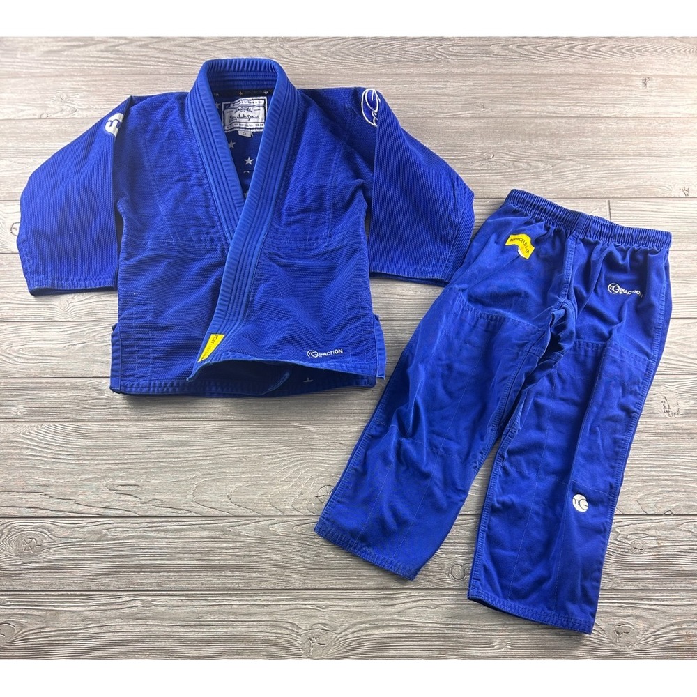Marcelo Garcia Jiu Jitsu Gi Boys C1 Blue Kimono Set MMA Youth 100% Cotton